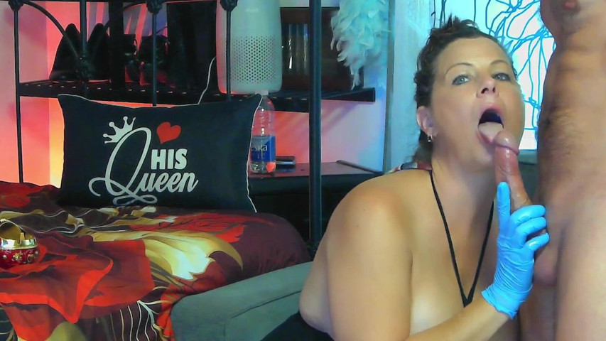 Gloves and Smoking Fetish Blowjob and Pussy Play (JadeandDamon sex passion)