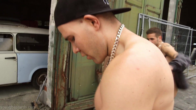 Young Bastards: Two Chavs Use Work Buddy's Fuckholes