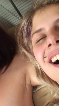 I Hunt My Cunt - Teen best friends Leila Smith and Kristyna wanks their pussies together