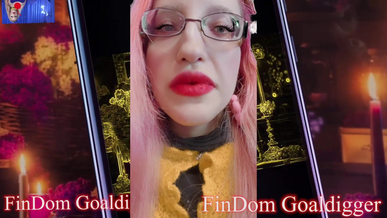 FinDom Goaldigger: แปลงโฉมโง่ๆ ช่วยตัวเองให้ปากแดงอวบอิ่ม