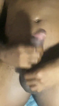 Laying Down Edge of the Bed Wanking My BBC