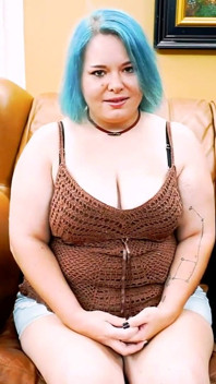 Dixie Busty Curvy Inked Brunette Coed Sloopy Deepthroat Cum Swallow!
