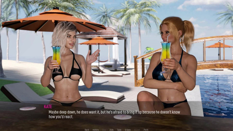 Dirty GamesXxX: Keseruan bersama: istri hot ini topless di pantai - episode 2