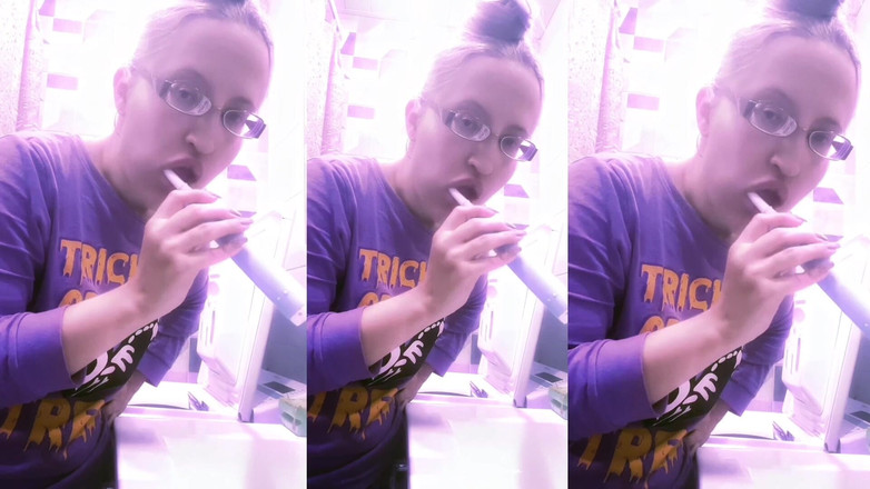 FinDom Goaldigger: Asmr tandenborstel luisteren in een hoofdtelefoon