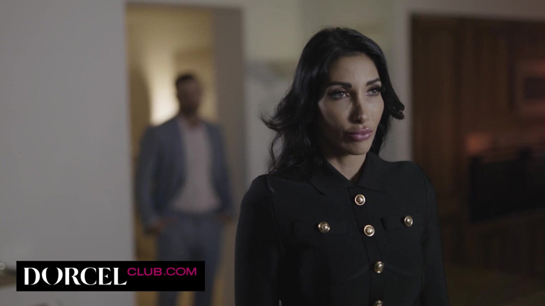 Dorcel Club: Two Big Boobs Brunettes in Lingerie for One Man