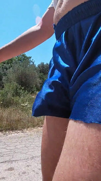 My Cock Allways Manage to Scape From My Tight Shorts Like a Prisoner