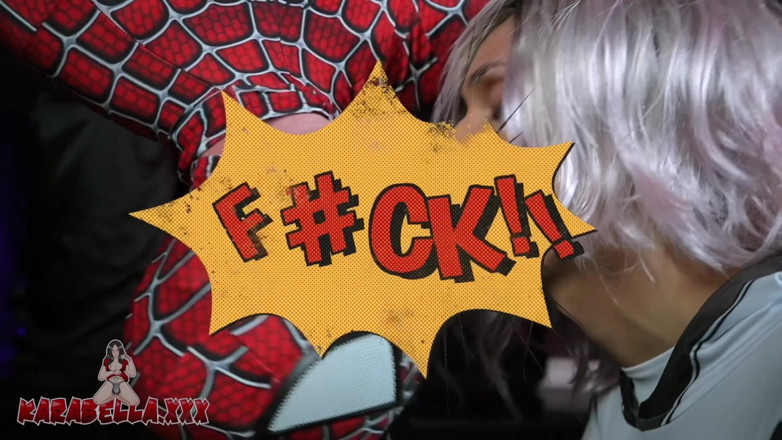 Karabella: Spit Roasting Spider-man - TS Karabella &amp; Bubblzexe