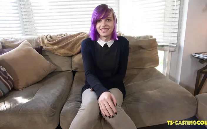 Grooby Girls: Sexy young TS makes her debut!