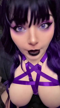 Short Goth Girl JOI