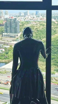 Horny in Latex Enjoying the View - Alex Latex