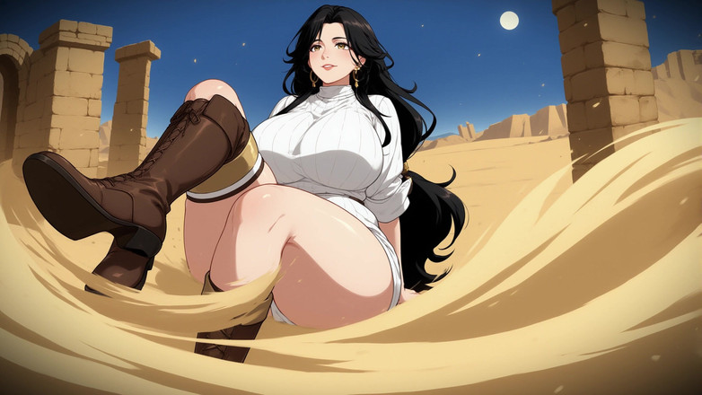 AI Porn: Мультяшные женщины в пустыне Ai