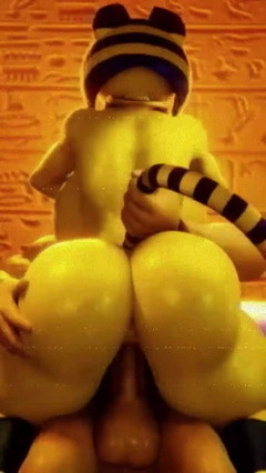 Velvixian 3 Furry: Ankha reitet großen schwanz (pelziger sex)