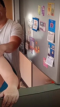 Fucking in the Kitchen with My Girlfriend's Slutty Stepmother