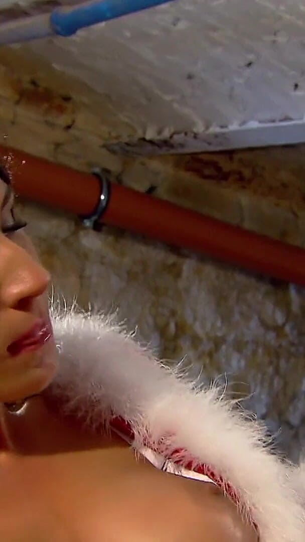 MILF and Big Wet Tits XXX: Si jalang latina yang bengkung deepthroat zakar Santa dan dipancut...