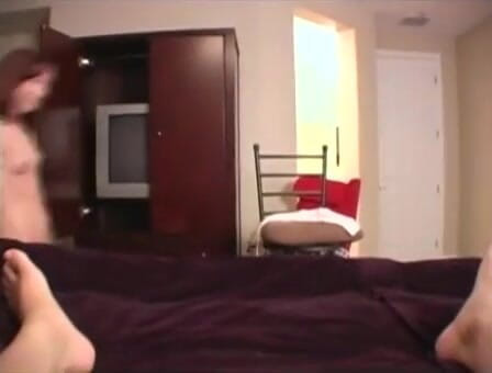 Femdom Sex: Handjob with redhead teen