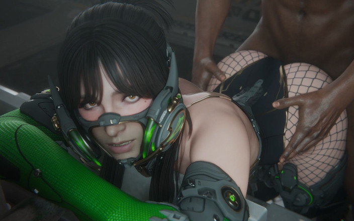 Realms of lust 3D: Gangbang in spiaggia troie ninfomani calde che prendono duramente enormi...