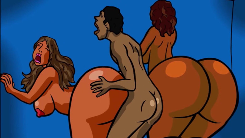 Dukes Hardcore Honeys: Black teen fucks step mom and her two Milf friends