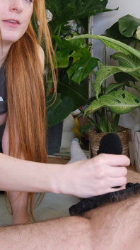 Stockings Footjob and Blowjob