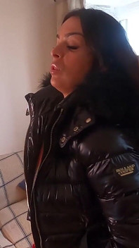 Latina Bound Tight and Gagged with Different Gags! While Wearing Feather Boa and Different Fur Parkas (hd)