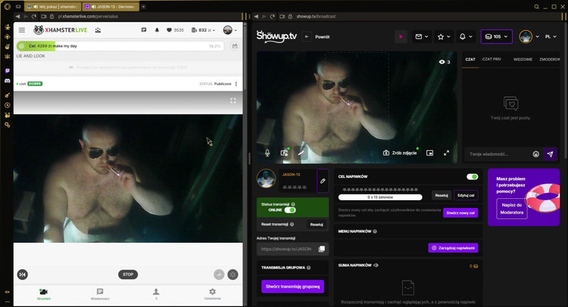 Jerking Perv: Strim Langsung