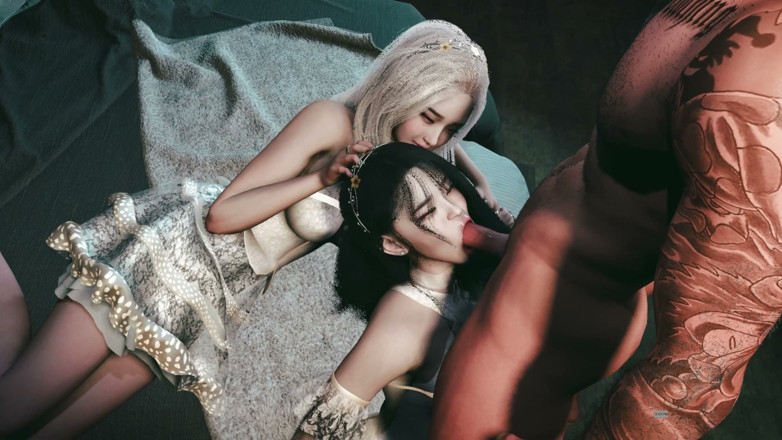 Sexsemimi: 아파트에 있는 미국 대포 더블 플라잉 시스터즈.