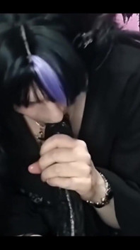 All Black BBW Goth Girl