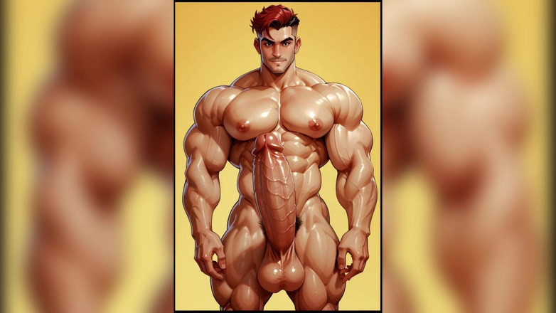 AI gay porn: Ai Ogromny kutas gay spust