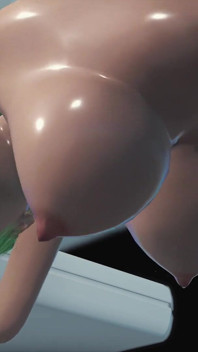 Sci-Fi lust. 3d space shemale plays with a horny girl in the space station