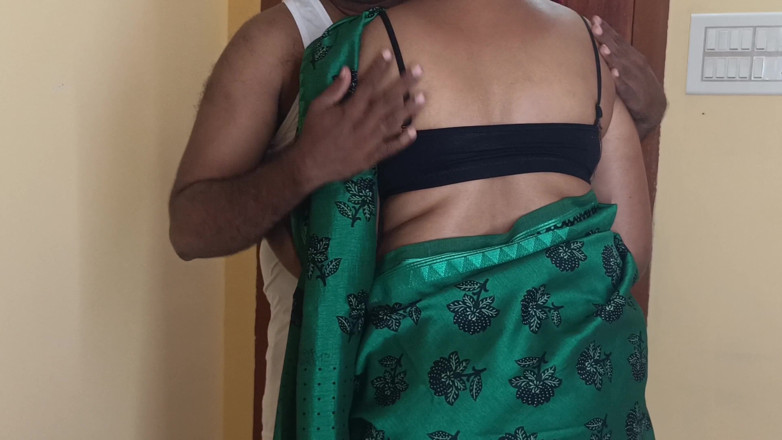Palani69: Tatie sari de couleur verte, romance sexy, vidéo virale