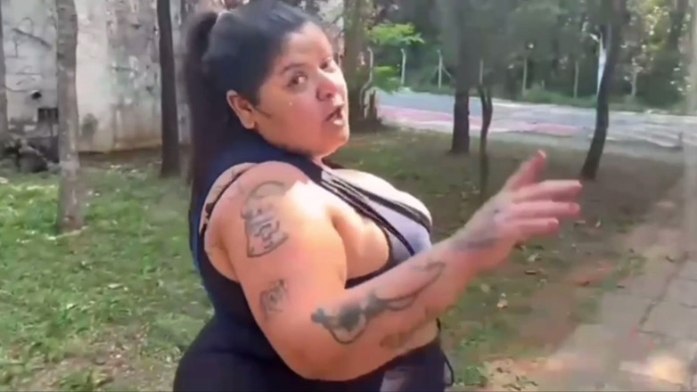Mary Jhuana: BBW and the Tattooed Man Outdoor Naughtiness