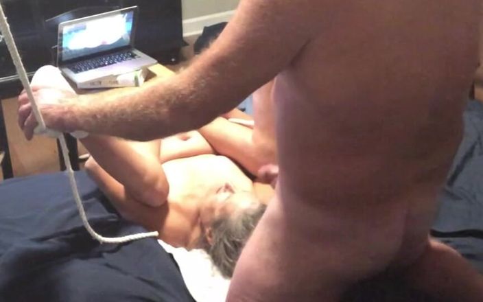 Squirting Senior: Mature Mom Gets Fucked in the Ass by White Bull...