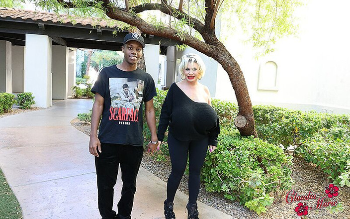 Claudia Marie: Gruba bimbo gilf hodowla z czarną stadniną