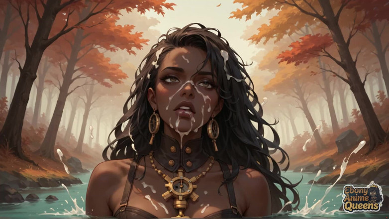 Ebony Anime Queens: Nikmati keseronokan mulut dengan si jalang mega yang dikongkek gelap...