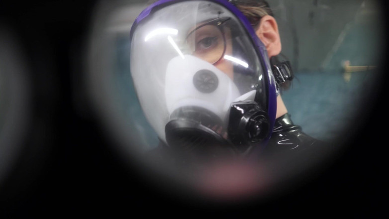 Countess diamond: Mască de gaz respirație joc - Controlul complet al dominarii feminine