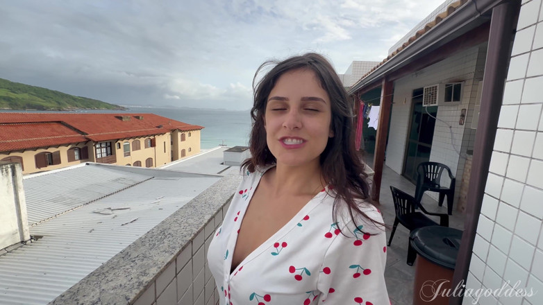 Shamelesscouple: Estranho na engolida de porra no terraço