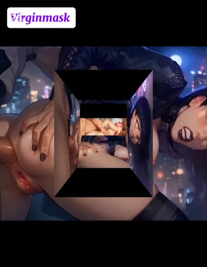 Virgin masks: 궁극의 헨타이 이중 삽입 구축함 보지, 엉덩이, 정액 폭발