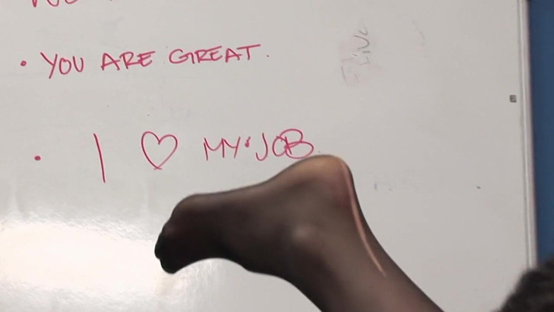 Get in my Office: Big boobed brunette whore needs hard banging in the office