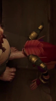 Dwerg heeft plezier met een elf | Warcraft-parodie
