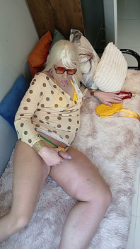 Showing Myself off in Detail in My Tiny New Bikini, and Cumming in My Shorts at the End.