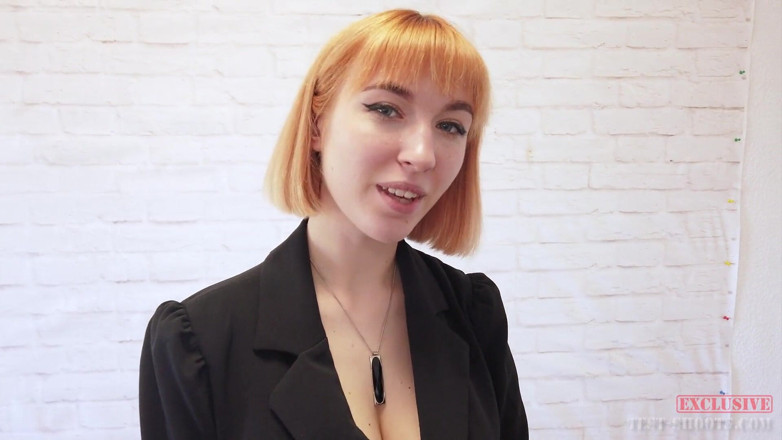 Test-Shoots: สาวผมแดงนมใหญ่ วัยรุ่น Lilly Mays ถ่ายคลิปสัมภาษณ์โชว์ตัวเปลือย