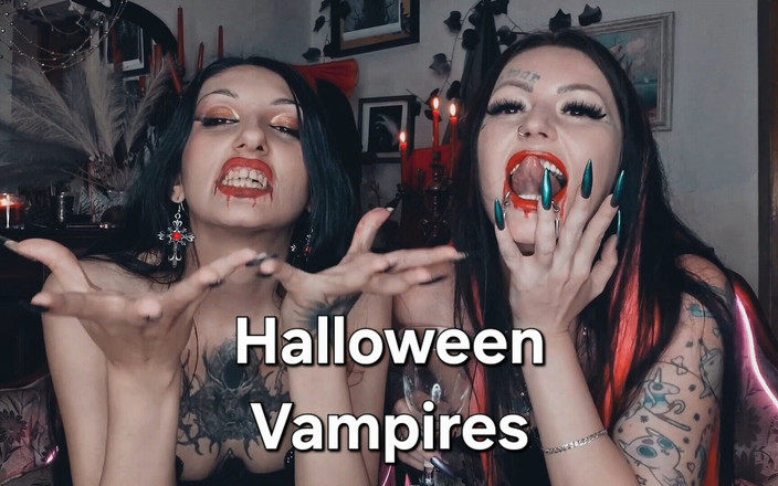 Dominatrix Nika: Les vampires d’Halloween vous feront vous branler et jouir dans...