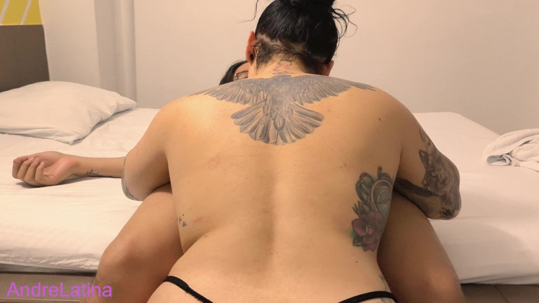 Gatita latina: Riding with the Thong to the Side