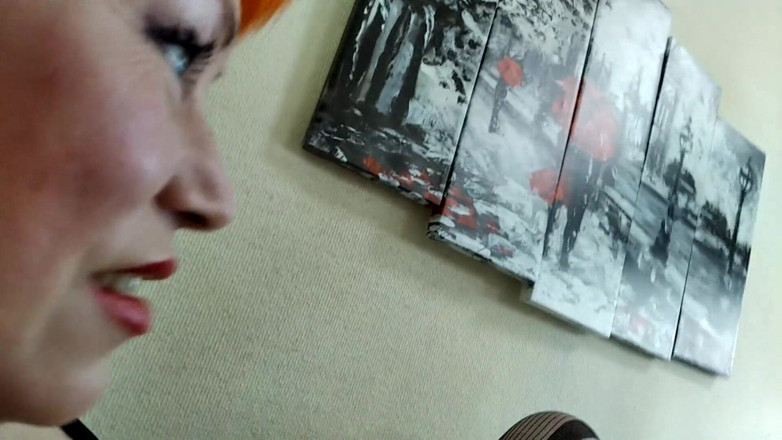 AimeeParadise: Kinky redhead MILF sucking &amp; fucking! Wet mature cunt closeup!