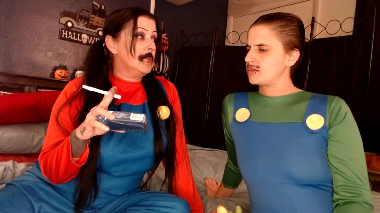 Abby Anna: Halloween Cosplaying Smoke Break