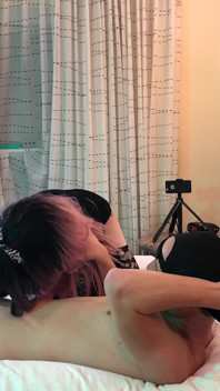 Goth Sissy Jade Madison Deepthroating Dick - Compilation 8