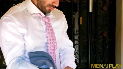 Menat Play: MENATPLAY - Athletic Ricky Blue anal fucks his employer Flex