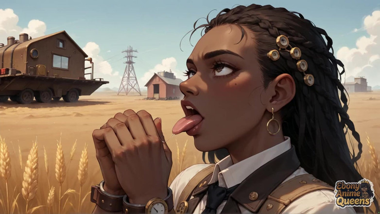 Ebony Anime Queens: Tentația negresei Siren's Wheatfield - cel mai bun negresă XXX!