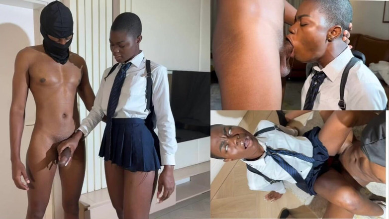 VigorVibes: La teenager in uniforme scopa