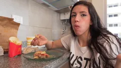 Adoro hamburguer con la sborra