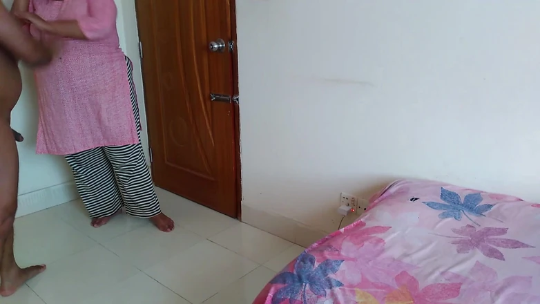 Aria Mia: Tamil Sexy Aunty Was Talking on Phone, When Naked Stepson...